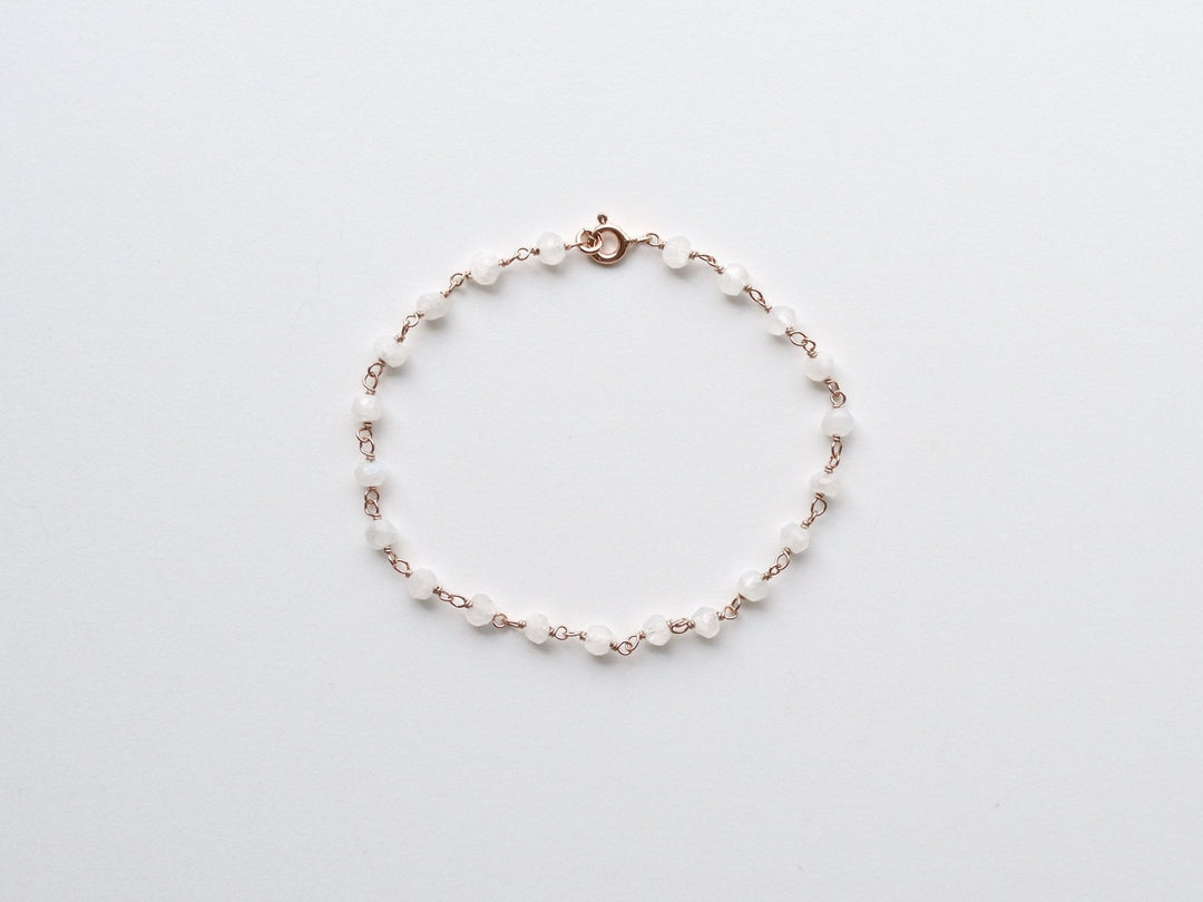 So zart: Mondstein Armband | vergoldet, rosévergoldet, silber