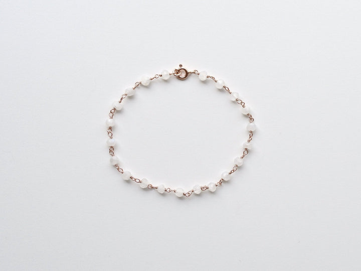 So zart: Mondstein Armband | vergoldet, rosévergoldet, silber