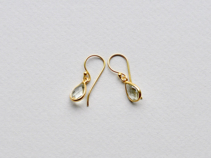 Something Green: Ohrringe Prasiolith vergoldet - Mia&Martha by Katja Schmalen
