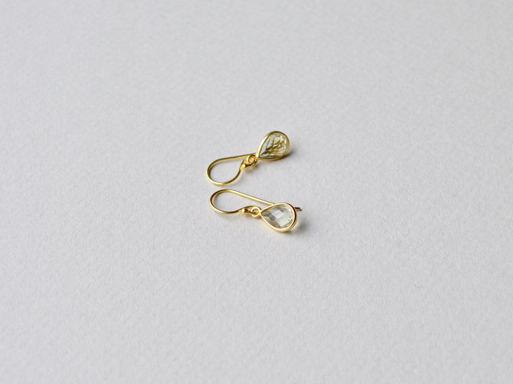 Something Green: Ohrringe Prasiolith vergoldet - Mia&Martha by Katja Schmalen