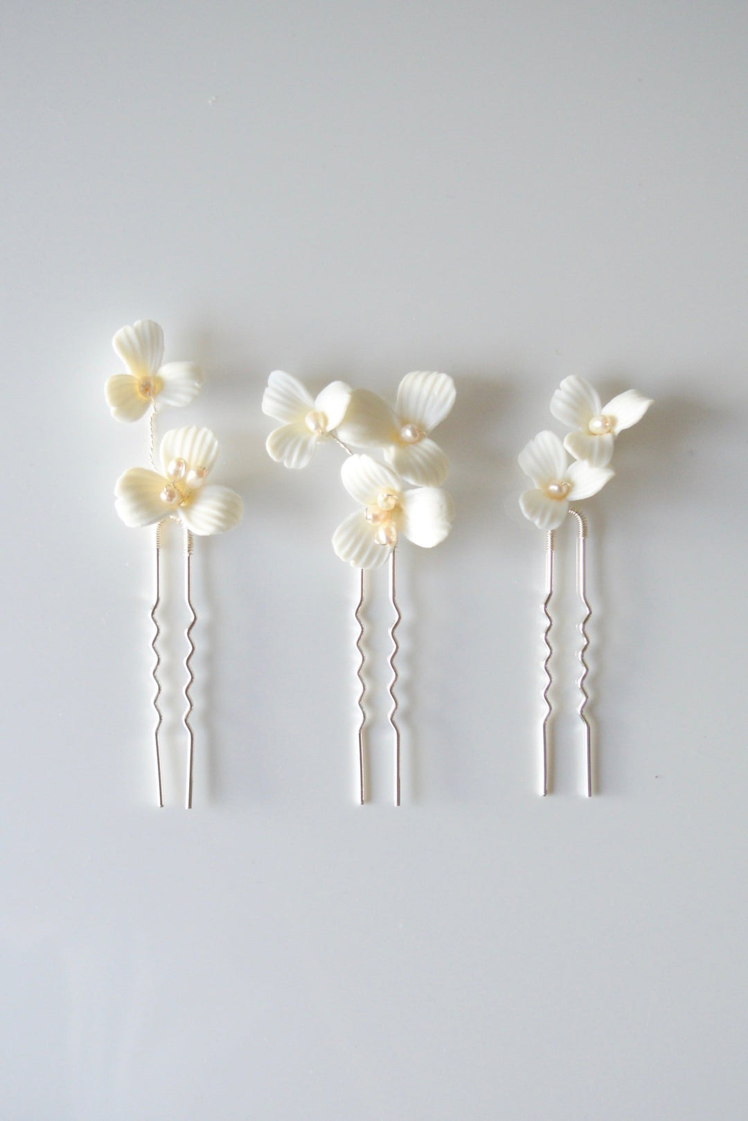 Violette: 3er Haarnadel Set | Farbe gold oder silber