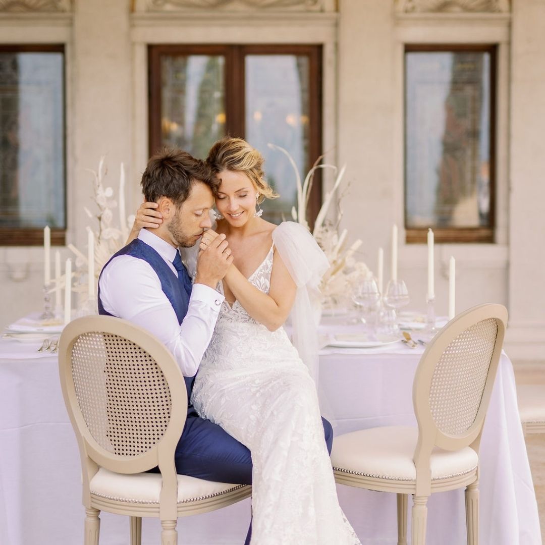 Hochzeit am Gardasee mit Brauthaarschmuck von Mia&Martha