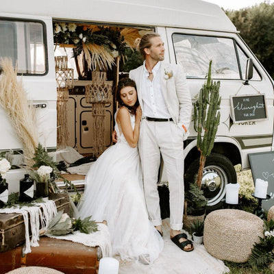 Van Wedding: Boho Vibes in den Bergen