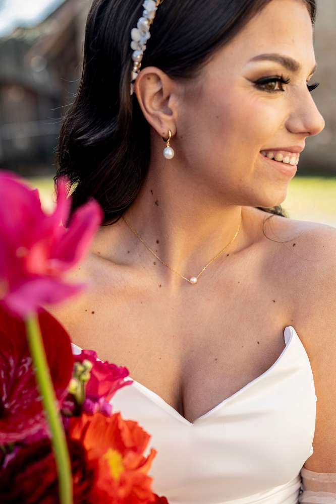 All White: Haarreif Rose | Farbe gold oder silber