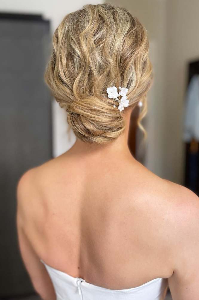 Fleurs Blanches: Haarnadel Set mit echten Perlen | Farbe gold oder silber