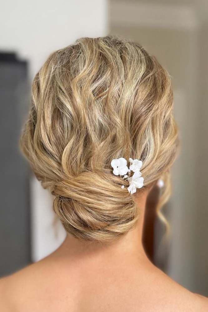 Fleurs Blanches: Haarnadel Set mit echten Perlen | Farbe gold oder silber