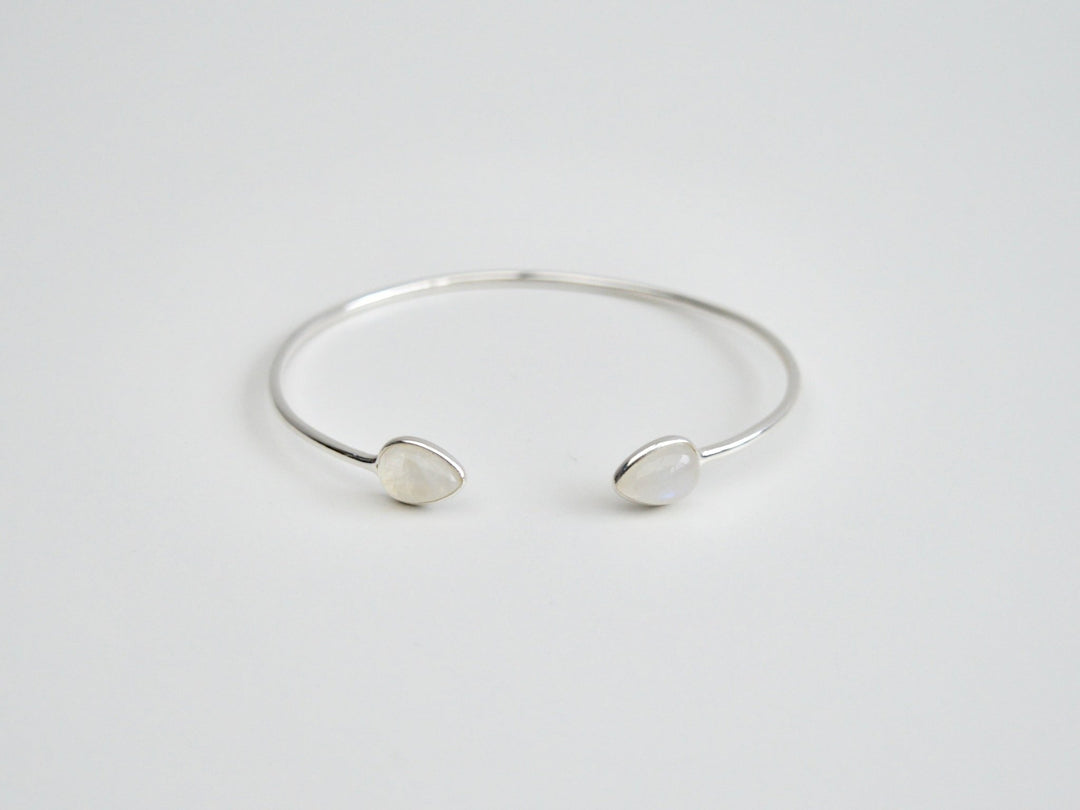 Gem Drops: Mondstein Armspange | vergoldet, rosévergoldet, silber