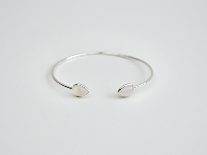 Gem Drops: Mondstein Armspange | vergoldet, rosévergoldet, silber