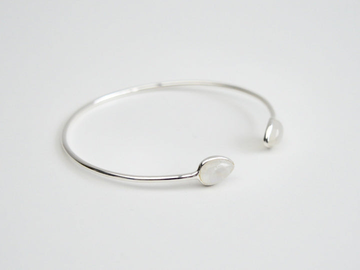 Gem Drops: Mondstein Armspange | vergoldet, rosévergoldet, silber