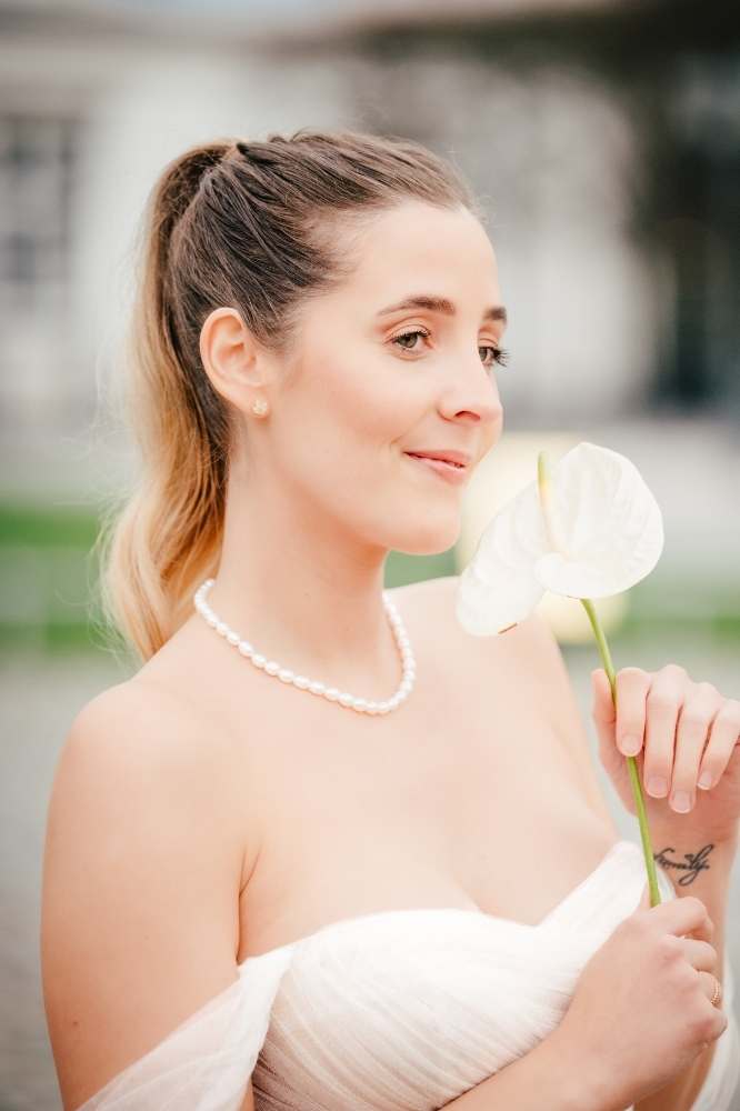 Pearl Collection: Kurze Perlenkette Choker | vergoldet