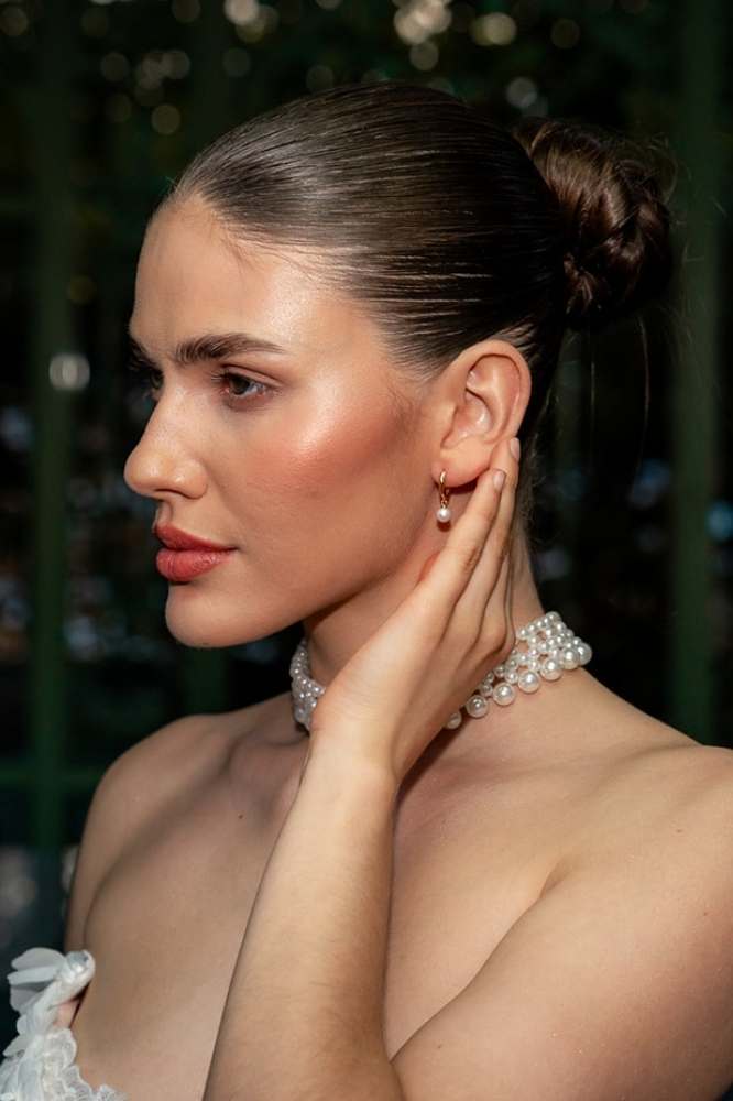 Pearls: Hoops mit runden 6mm AAA Süßwasserperlen | vergoldet, silber