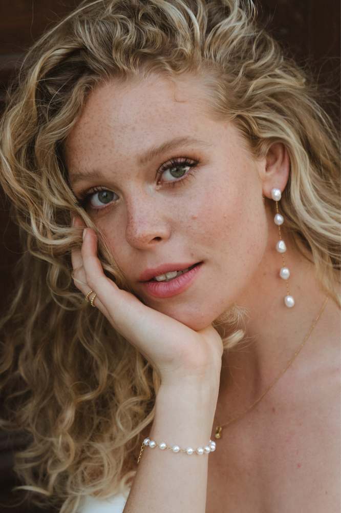 Natural Pearls: Edles Perlenarmband | vergoldet, silber