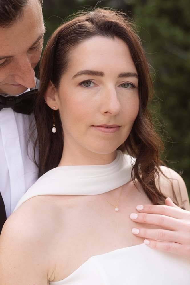 Pearls: Zarte Kette mit 6mm AAA Süßwasserperle  | vergoldet, silber