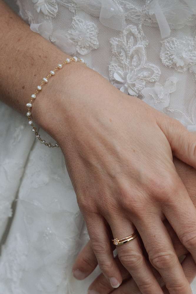 Pearls: Zartes Perlenarmband | vergoldet, rosévergoldet, silber