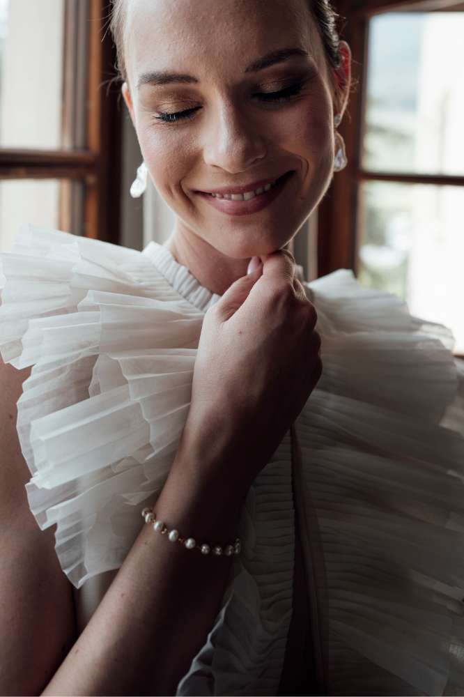 The Perfect: Perlenarmband | vergoldet, silber