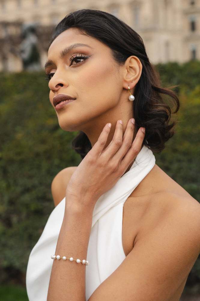 The Perfect: Perlenarmband | vergoldet, silber