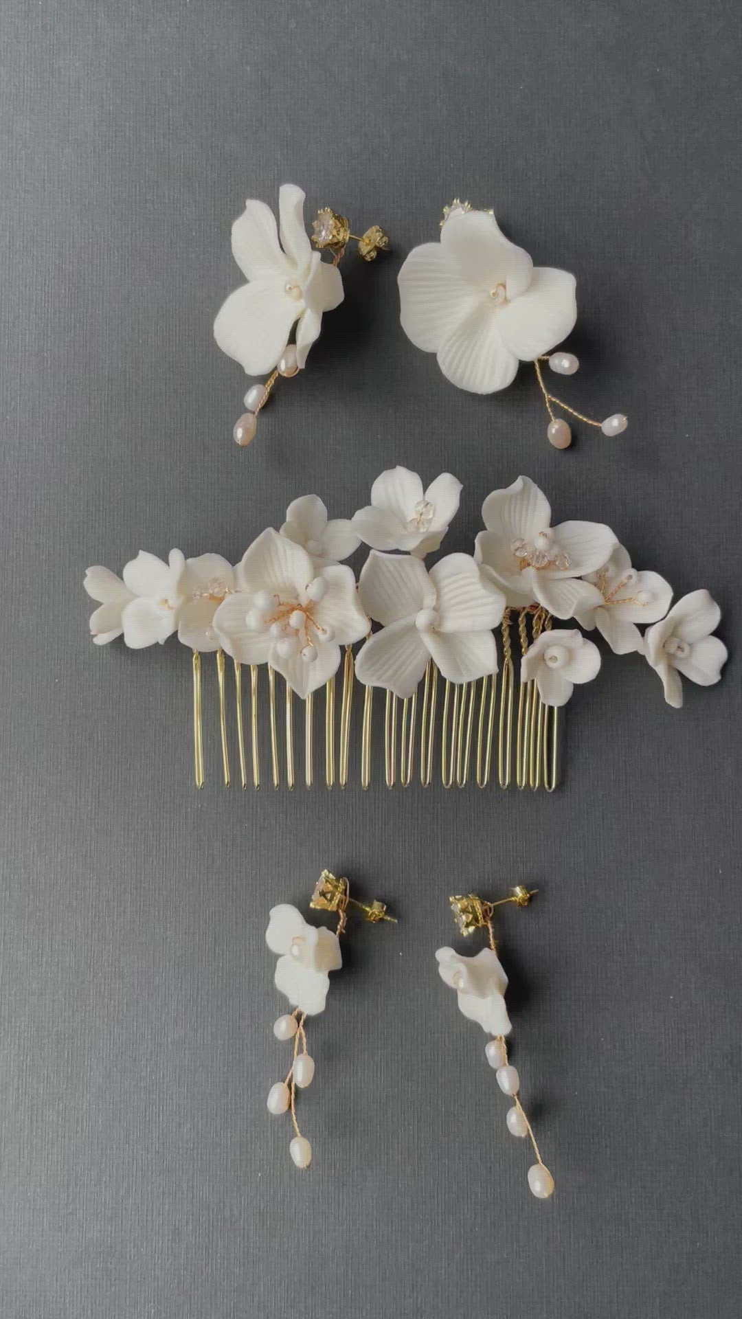 Marguerite: Haarkamm | Farbe gold oder silber