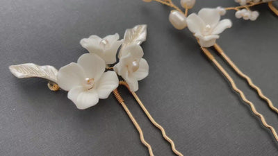 Pétale: 3er Haarnadel Set | Farbe gold oder silber