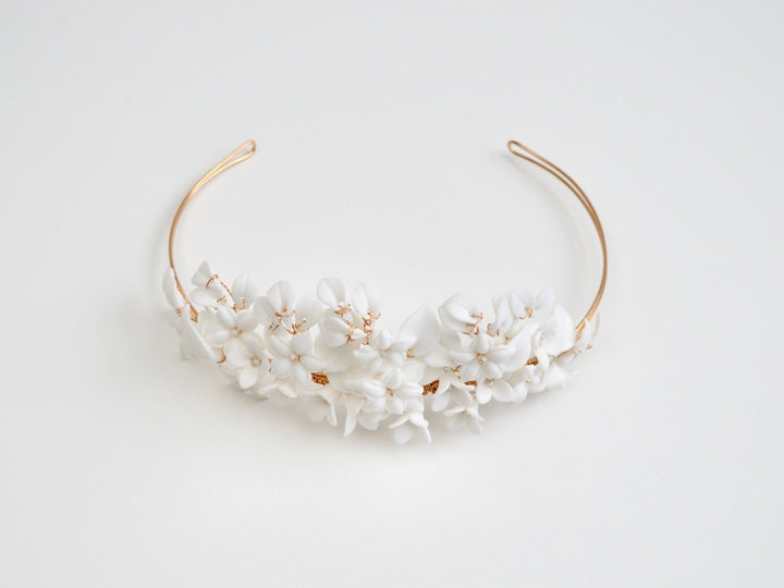 All White: Bridal Crown Cosméa | Farbe gold, silber