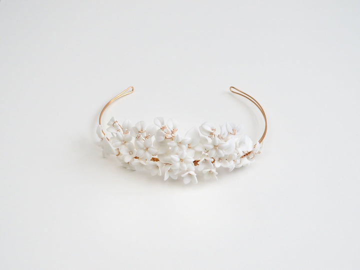 All White: Bridal Crown Cosméa | Farbe gold, silber