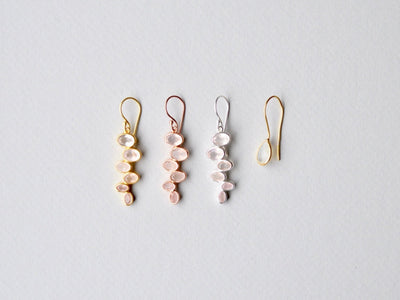Amber: Rosenquarz Ohrhänger | vergoldet, rosévergoldet, silber - Mia&Martha by Katja Schmalen