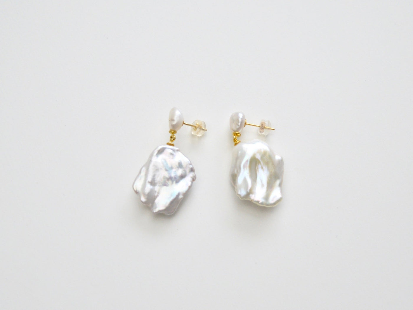 Baroque Pearls: Edle Ohrstecker mit Süßwasserperlen | vergoldet, silber