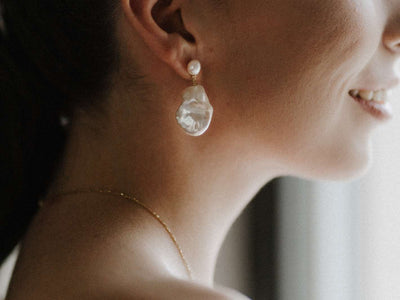 Baroque Pearls: Edle Ohrstecker mit Süßwasserperlen | vergoldet, silber