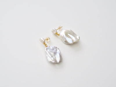 Baroque Pearls: Edle Ohrstecker mit Süßwasserperlen | vergoldet, silber