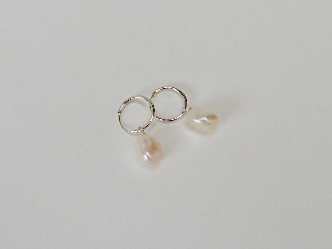 Baroque Pearls: Edle Perlen Creolen | vergoldet, rosévergoldet, silber