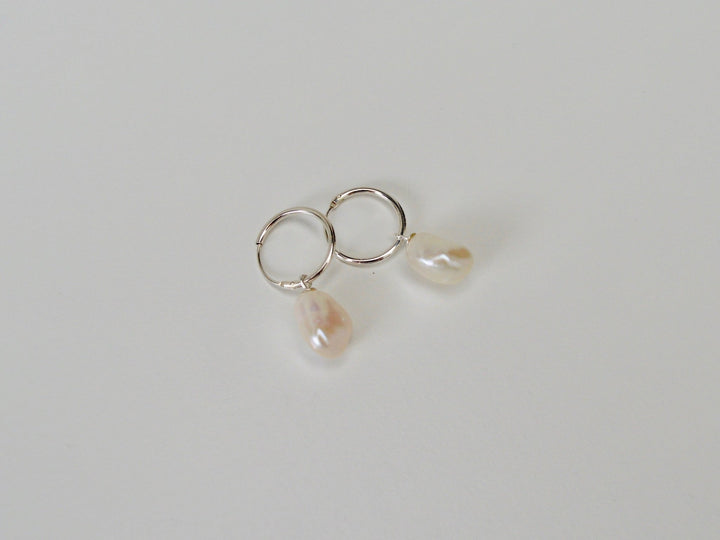 Baroque Pearls: Edle Perlen Creolen | vergoldet, rosévergoldet, silber