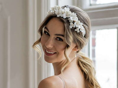 Baroque Pearls: Halb - Creolen mit echten Perlen | vergoldet