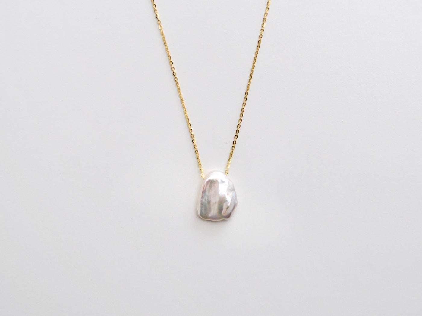 Baroque Pearls: Moderne Perlenkette 42cm + 3cm | vergoldet