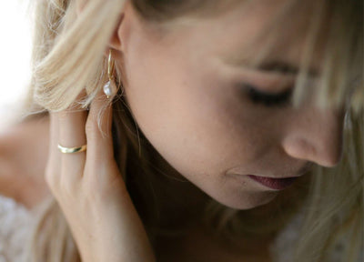 Baroque Pearls: Zarte Perlen Creolen | vergoldet, rosévergoldet, silber