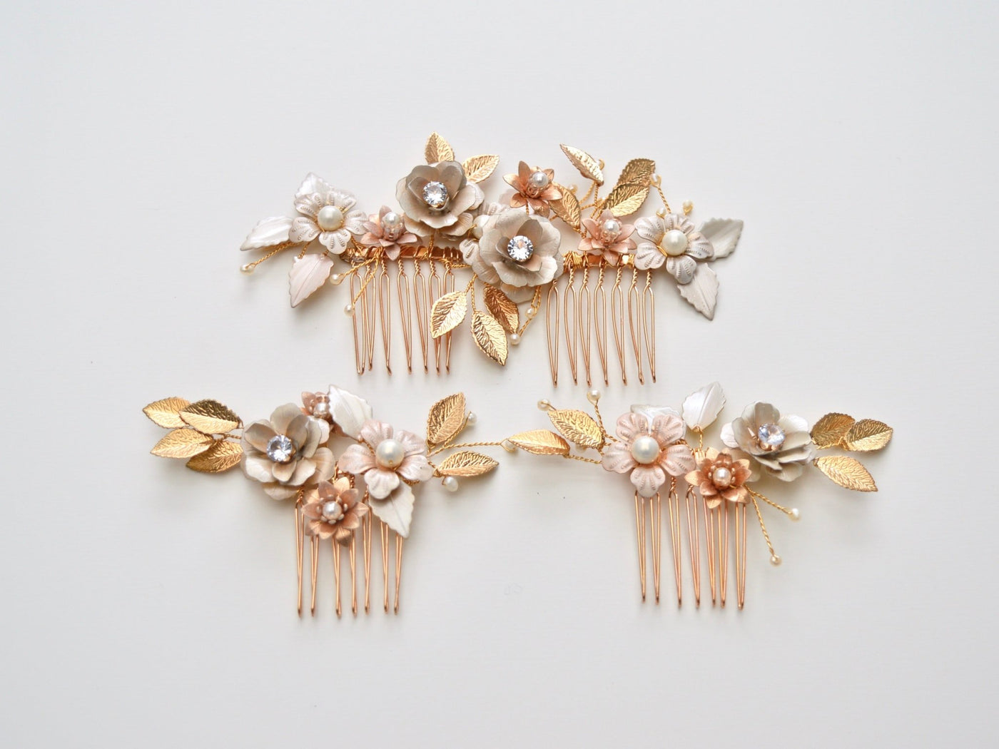 Blush & Nude: Doppel - Haarkamm Henriette | Farbe gold