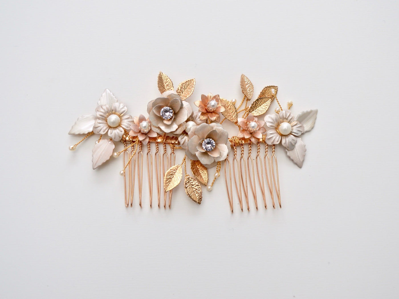 Blush & Nude: Doppel - Haarkamm Henriette | Farbe gold