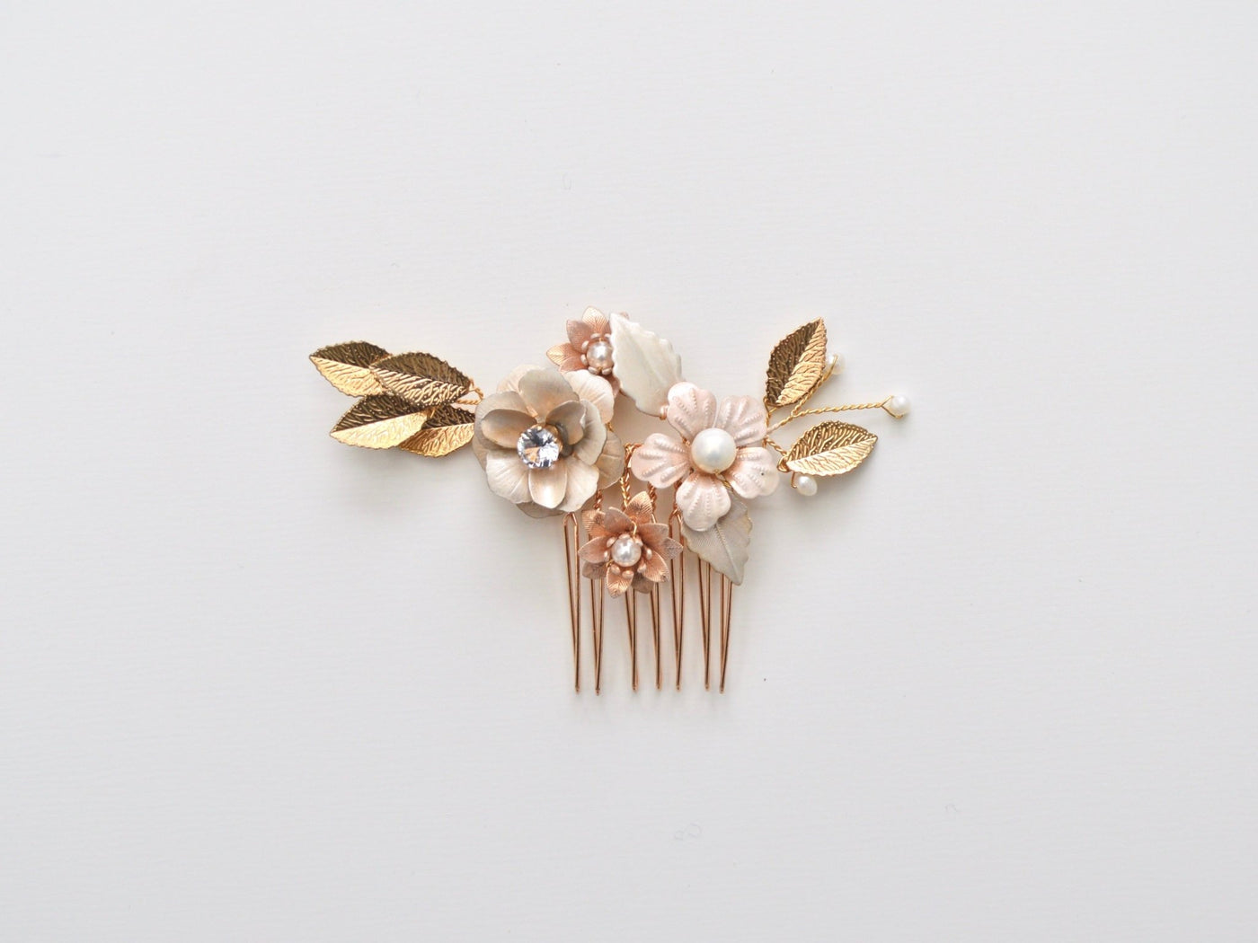 Blush & Nude: Kleiner Haarkamm Henriette | Farbe gold