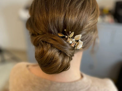 Blush & Nude: Kleiner Haarkamm Henriette | Farbe gold