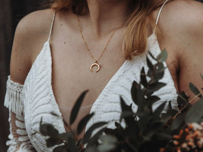 Boho Love: Crescent Moon Kette vergoldet - Mia&Martha by Katja Schmalen