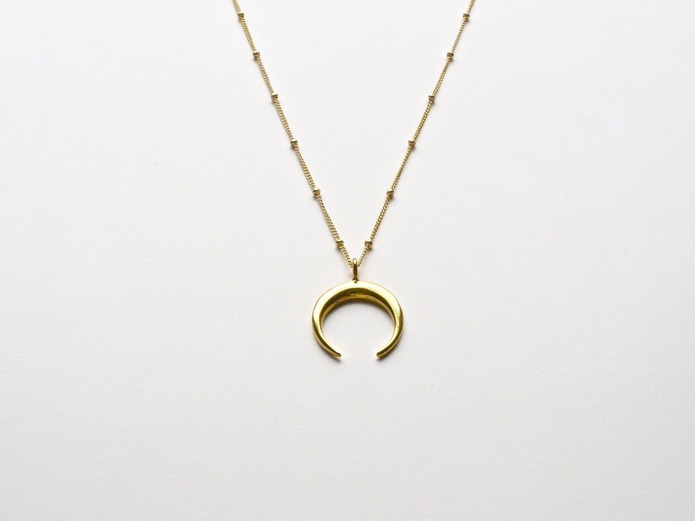 Boho Love: Crescent Moon Kette vergoldet - Mia&Martha by Katja Schmalen