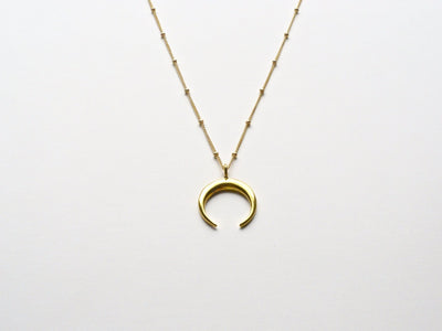 Boho Love: Crescent Moon Kette vergoldet - Mia&Martha by Katja Schmalen