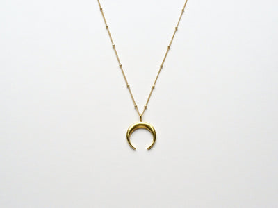 Boho Love: Crescent Moon Kette vergoldet - Mia&Martha by Katja Schmalen