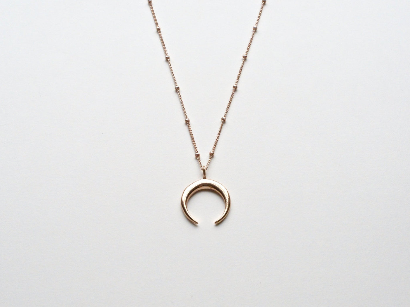 Boho Love: Crescent Moon Kette | vergoldet, rosévergoldet, silber - Mia&Martha by Katja Schmalen