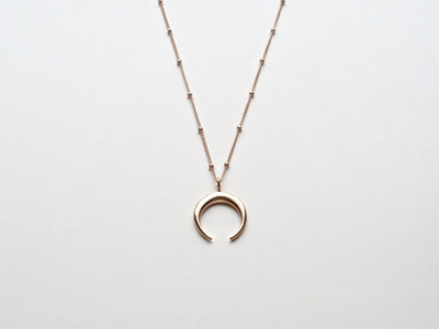 Boho Love: Crescent Moon Kette | vergoldet, rosévergoldet, silber - Mia&Martha by Katja Schmalen