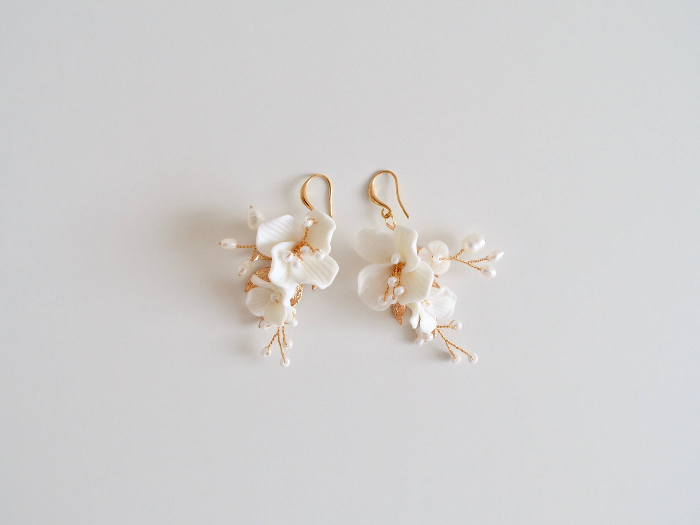 Bouquet: Ohrringe mit Süßwasserperlen | Farbe gold oder silber
