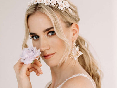 Bridal Glam Collection: Ohrringe Adèle | Farben rosé & gold