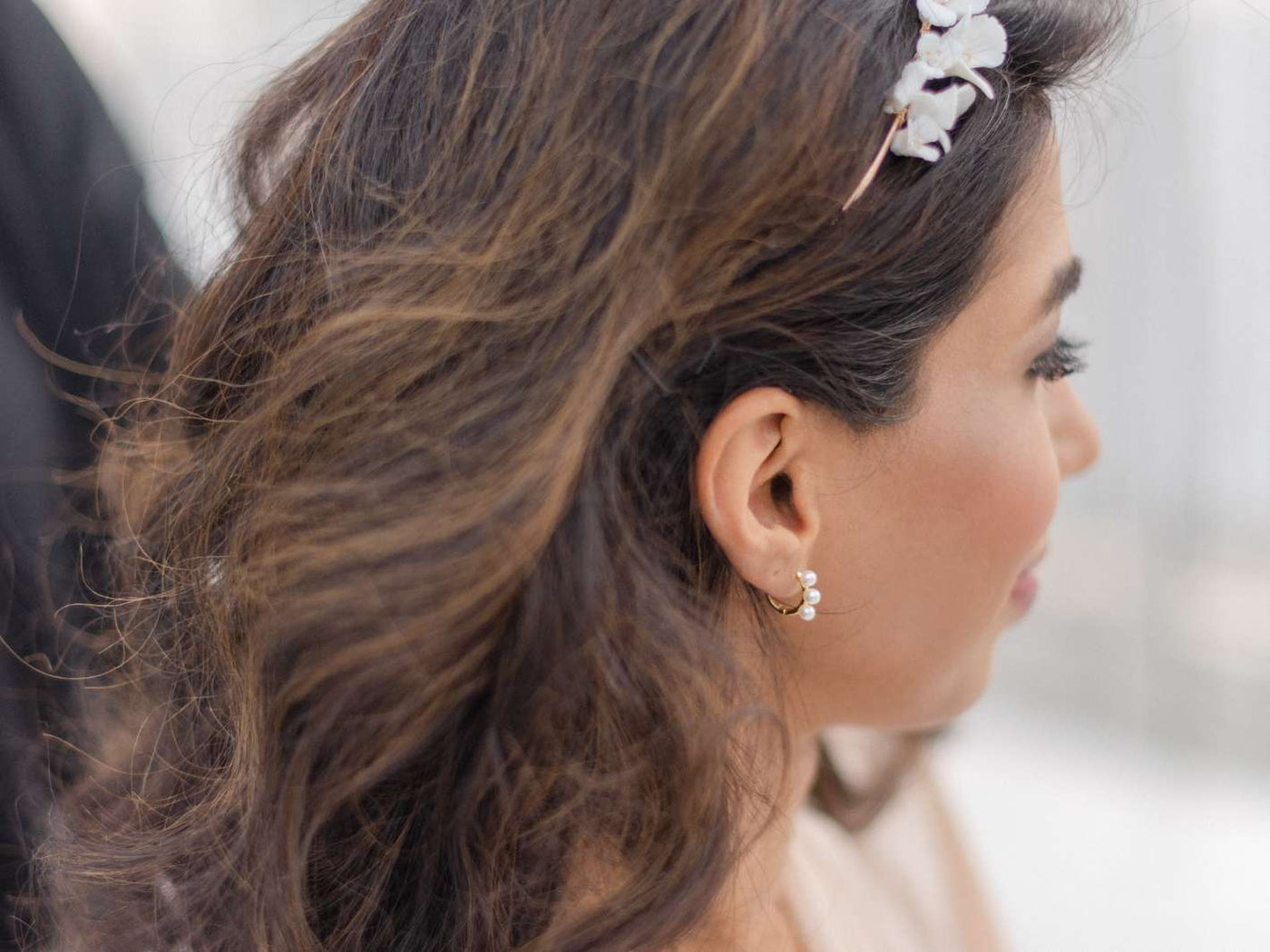 Céline: Haarreif mit Blüten | Farbe gold oder silber