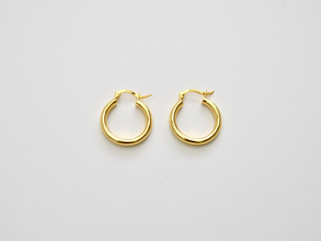 Chunky Hoops: Statement Creolen in 3 Größen | vergoldet