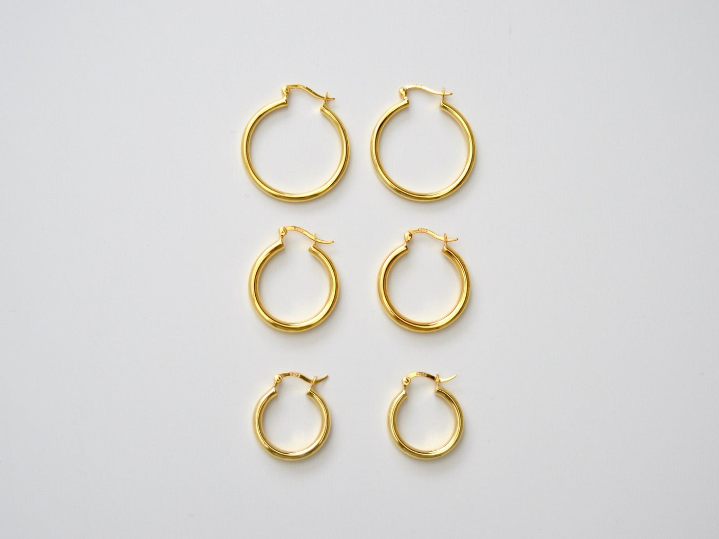 Chunky Hoops: Statement Creolen in 3 Größen | vergoldet