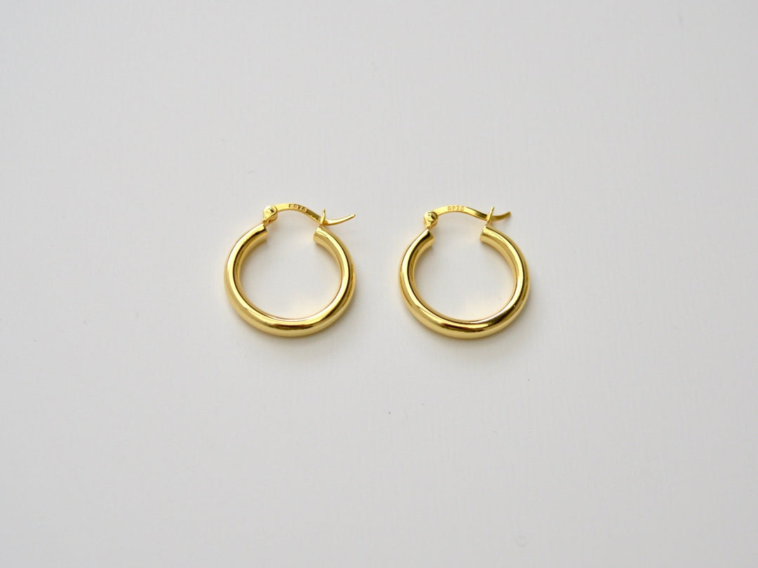 Chunky Hoops: Statement Creolen in 3 Größen | vergoldet