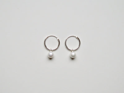 Classics: Zarte Perlen Creolen | vergoldet, rosévergoldet, silber - Mia&Martha by Katja Schmalen